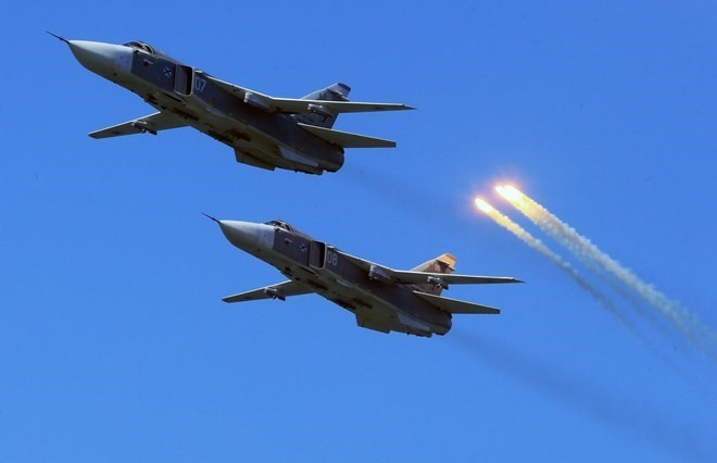 Các máy bay ném bom Su-24 của Nga. Nguồn: sputniknews.com.