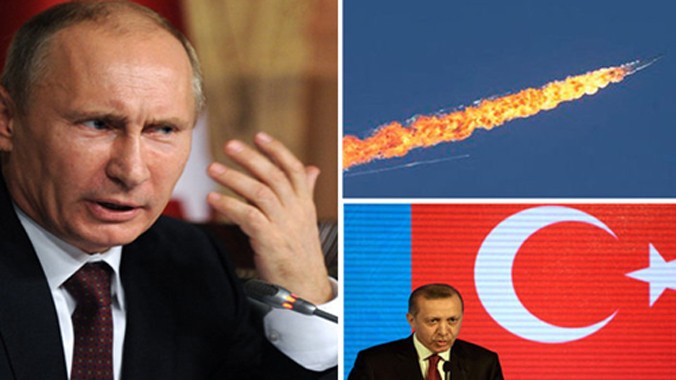 Thổ Nhĩ Kỳ bày tỏ hy vọng hạ nhiệt căng thẳng với Nga sau vụ bắn rơi máy bay. Ảnh: Daily Star.