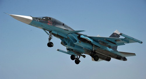 [VIDEO] Su-34 Nga lần đầu mang tên lửa không đối không ở Syria