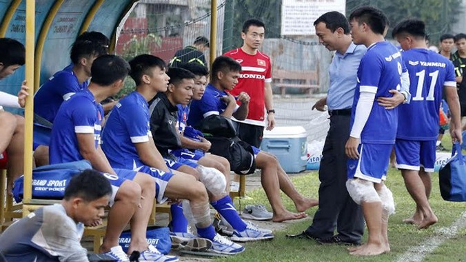 U23 Việt Nam hiện tại đang có 7 cầu thủ dính chấn thương - Ảnh: Gia Hưng.