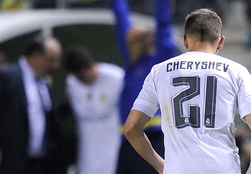 Cầu thủ Cheryshev khiến Real bị loại sớm. Ảnh; Reuters.