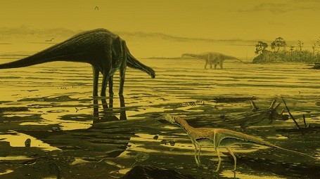 Phát hiện hàng trăm dấu chân khủng long thời cổ đại