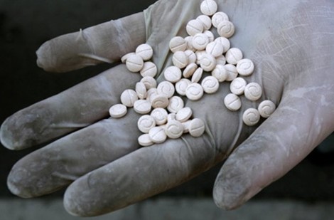 Lượng amphetamine bị cơ quan chức năng Thổ Nhĩ Kỳ thu giữ trong một lần kiểm tra.