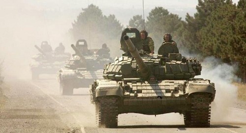 Xe tăng của Nga. Ảnh: Novorossia