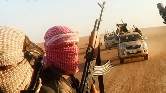Hình ảnh các chiến binh IS tại khu vực gần thành phố Tikrit của Iraq. Ảnh: AFP/Getty.