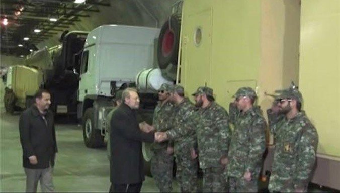 Một kho tên lửa ngầm mới Iran vừa công bố. Ảnh: news.yahoo.com.