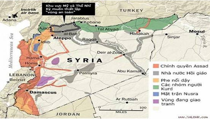 Chiến trường Syria không khó để nhận thấy khu vực tác chiến của Nga và quân đội Assad chọn lựa.