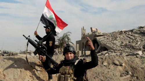 Iraq đánh bại IS ở Ramadi hồi tháng 12. Ảnh: AP.