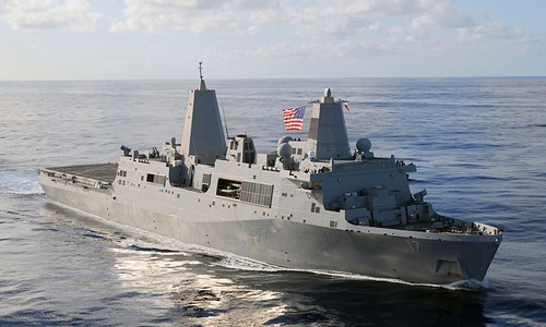 Tàu đổ bộ cỡ lớn USS San Antonio (LPD-17) của hải quân Mỹ. Ảnh: Wikipedia.