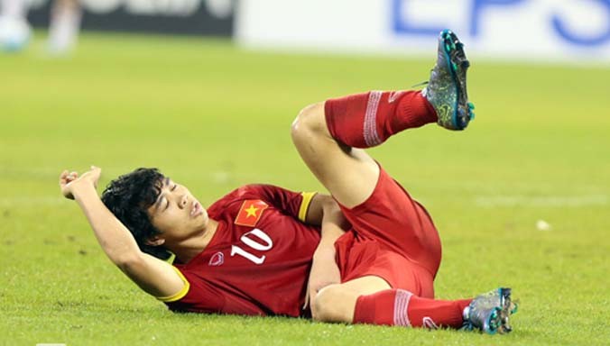 Tại vòng chung kết U23 châu Á tại Qatar, Công Phượng đá trọn ba trận, ghi được một bàn thắng. Ảnh: Đức Đồng.