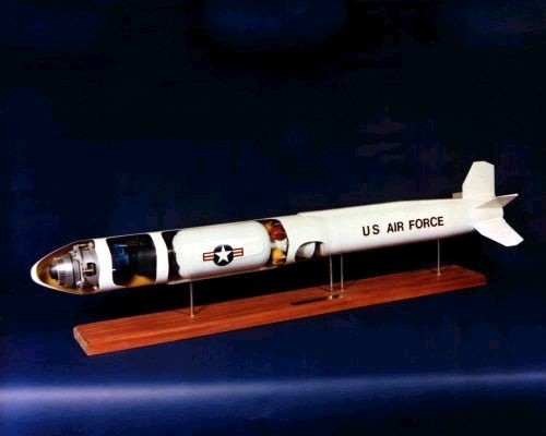 Mô hình tên lửa ASM-135. Ảnh: Wikipedia.