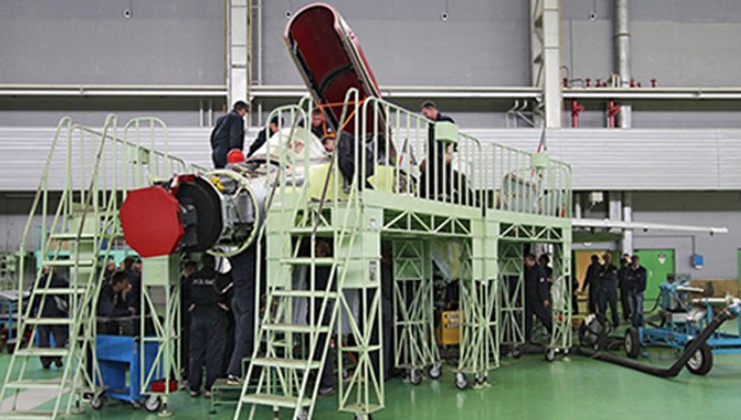 Bên trong nhà máy sản xuất máy bay MiG của Nga. Ảnh: sputniknews.com.