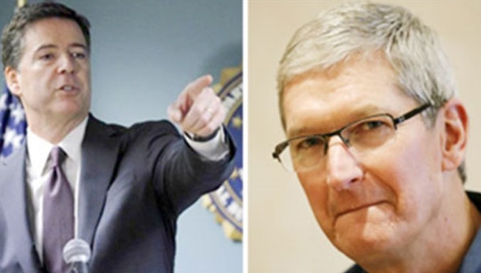 Cuộc đối đầu thú vị giữa giám đốc FBI James Comey với lãnh đạo Apple Tim Cook.