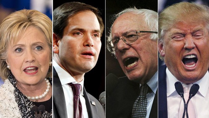 Một số ứng viên tổng thống Mỹ 2016. (Ảnh: Getty.