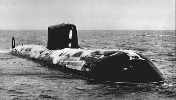 Tàu ngầm Komsomolets K-278 của hải quân Liên Xô. Ảnh: FAS.