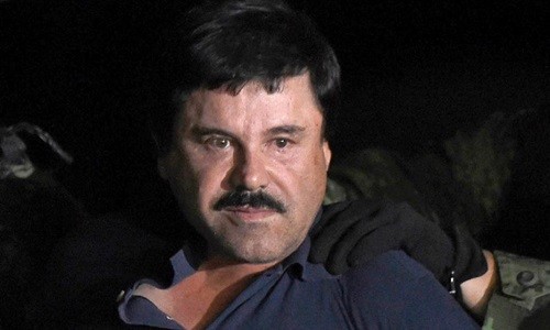 Trùm ma túy Guzman bị bắt lại hồi tháng một. Ảnh: AFP.