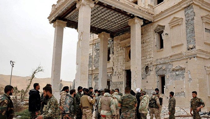 Thành cổ Palmyra. Ảnh: Reuters.