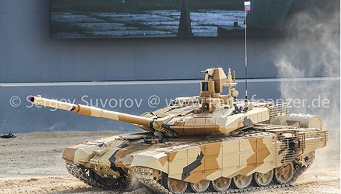 Xe tăng T-90MS phiên bản tiêu chuẩn.