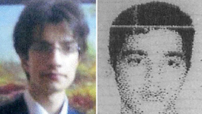 Bức ảnh được cho là của Ahmed Agha (trái) và bức ảnh được cho là của Firas Dardar. Ảnh do Bộ Tư pháp Mỹ cung cấp.