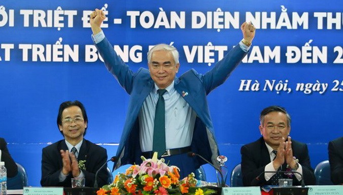 Chủ tịch VFF Lê Hùng Dũng hứa hẹn nhiều khi mới lên nhậm chức.