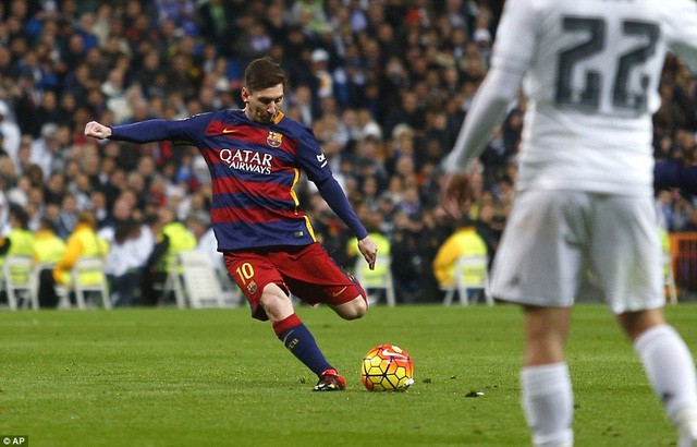 Messi luôn biết cách tỏa sáng mỗi khi đối đầu Real Madrid.