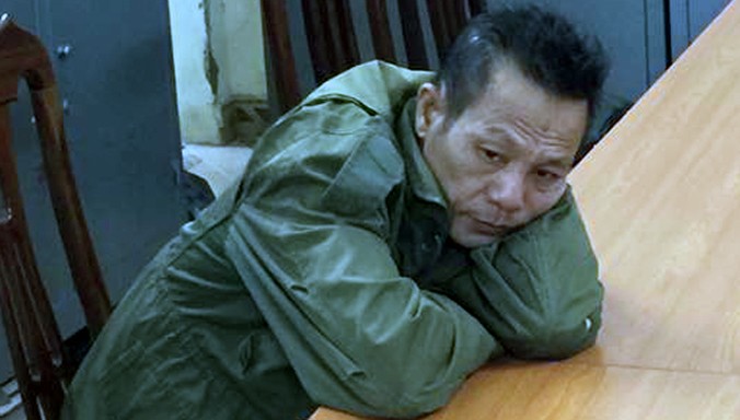 Nguyễn Văn Kỳ thời điểm mới bị bắt giữ.