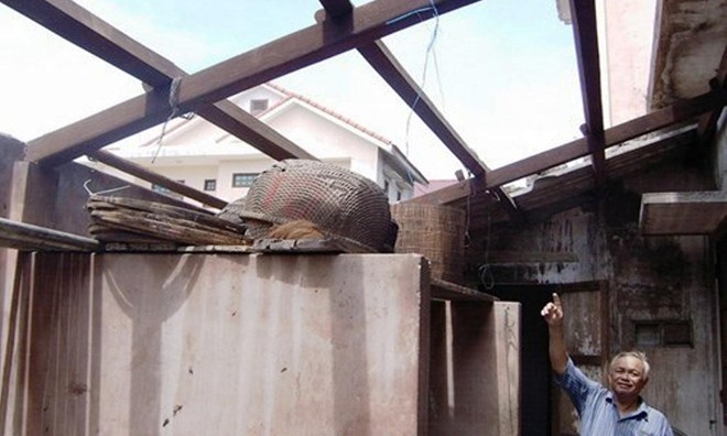 Huyện Phong Điền, tỉnh TT-Huế, là địa bàn thường xuyên xảy ra lốc xoáy mạnh gây nhiều thiệt hại về nhà cửa, tài sản cho người dân. Ảnh: Ng.Văn.