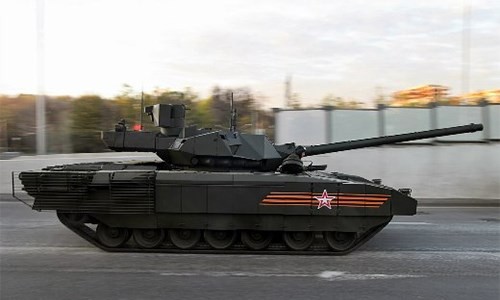 Xe tăng T-14 sử dụng khung gầm Armata. 