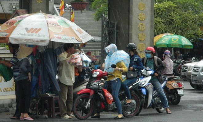 Theo ghi nhận của Tiền Phong, cơn mưa kéo dài khoảng 20 phút, trải rộng trên địa bàn các quận nội ô (1, 3, 4, Phú Nhuận, Tân Bình, Bình Thạnh) và ngoại thành (quận 2, 9, Thủ Đức). 