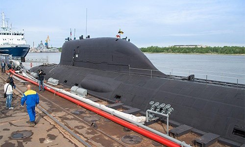 Tàu ngầm Severodvinsk, lớp Yasen K-560 của Nga. Ảnh: Sputnik.