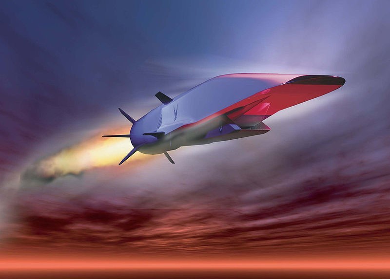 Đồ họa tên lửa siêu thanh X-51 của Mỹ. Ảnh: DARPA.