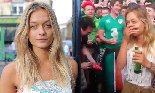 Người đẹp đã đốn tim các fan Ireland.