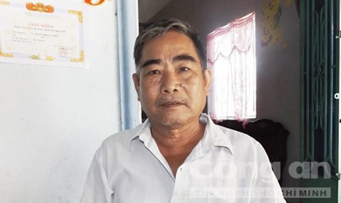 Ông Nguyễn Văn Coi, ông ngoại của cháu Nguyễn Gia Hân.