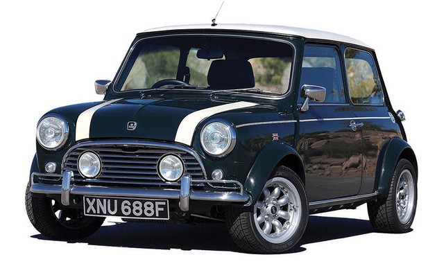 Một chiếc Morris Mini Cooper đời 1968.