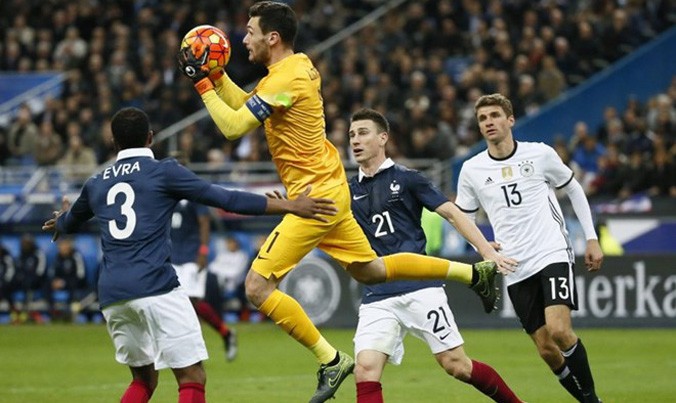 Pháp đang rất quyết tâm để đánh bại Đức. Nguồn: Getty Images.