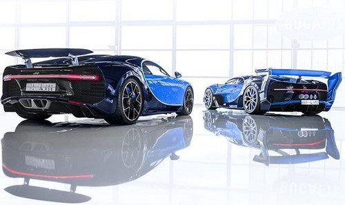 Bugatti đăng ảnh về bộ đôi đặc biệt trên trang mạng xã hội Instagram. Cả 2 đều mang biển số Ảrập.