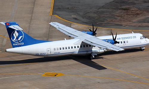 Máy bay ATR của hãng Vasco. 