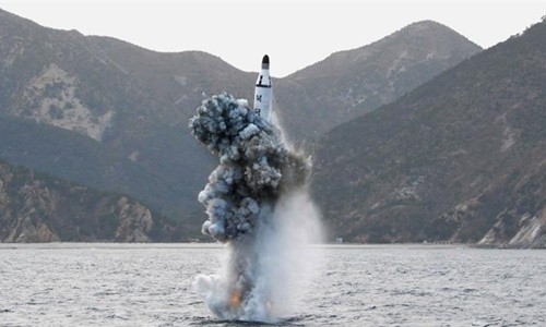 Lần gần đây nhất Triều Tiên phóng thử tên lửa đạn đạo từ tàu ngầm là vào hôm 24/8. Ảnh minh họa: Reuters.