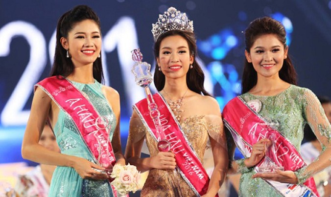 Top 3 Hoa hậu Việt Nam 2016.