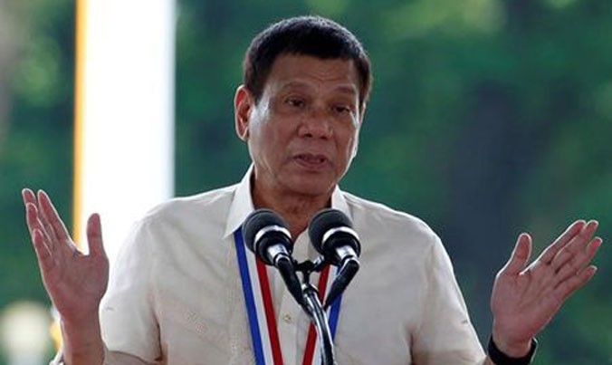 Tổng thống Rodrigo Duterte. Ảnh: Reuters.