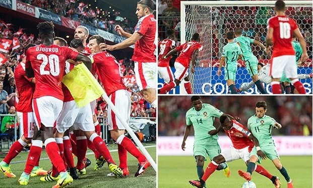 Vắng Ronaldo, Bồ Đào Nha bại trận trước Thụy Sĩ