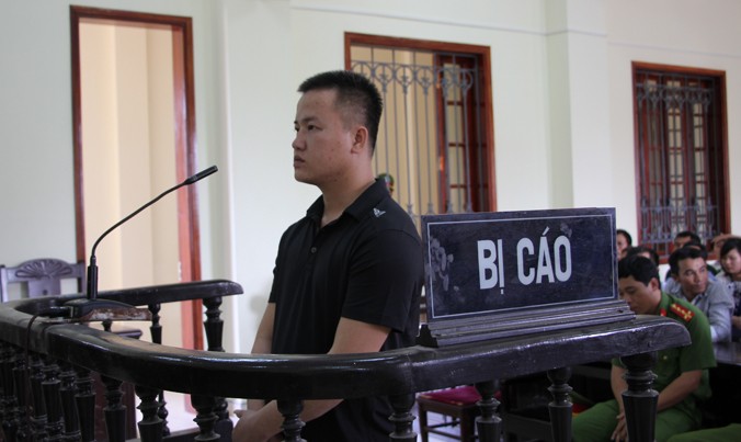 Nguyễn Phú Thắng tại phiên tòa.