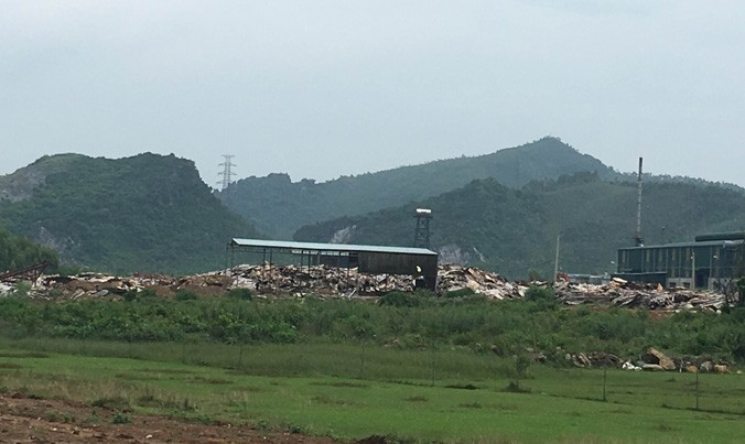 Nhà máy xử lý rác thải của Công ty CP môi trường Nghi Sơn.