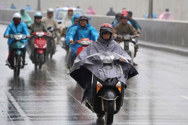 Cảnh báo mưa dông ở khu vực Hà Nội