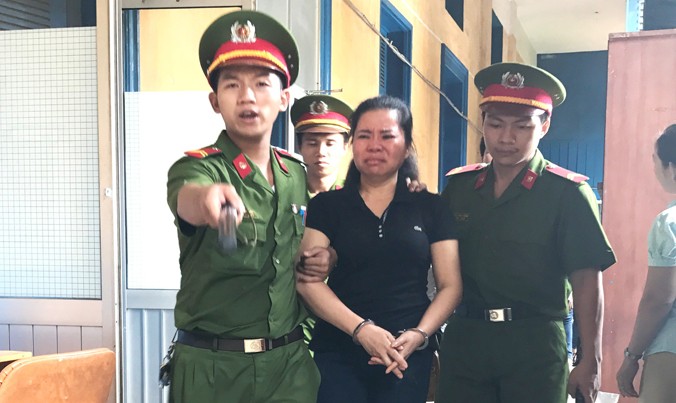 Bà trùm ma túy Trần Thị Kim Chi lãnh án tử hình sáng nay 6/10. Ảnh: Tân Châu.