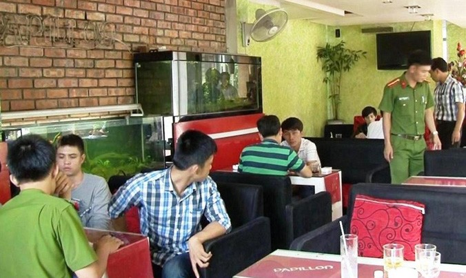 Địa điểm kinh doanh cà phê mà Tuấn và các đối tượng chọn để “giao dịch” ma túy. Ảnh: CATP.