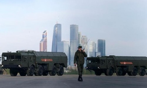 Tên lửa Iskander-M có khả năng mang đầu đạn hạt nhân của Nga. Ảnh: Reuters.
