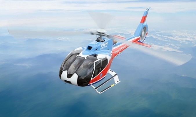 Máy bay trực thăng EC130 T2. Ảnh: Tổng công ty trực thăng Việt Nam.