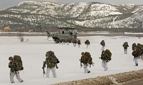 Mỹ sẽ triển khai 330 lính thủy đánh bộ tới Na Uy, cách biên giới Nga khoảng 1.000 km. Ảnh minh họa: AFP.