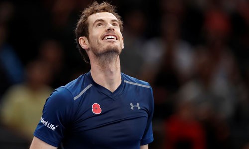 Murray trở thành tay vợt vương quốc Anh đầu tiên lên số một thế giới trong kỷ nguyên Mở. Ảnh:Reuters.